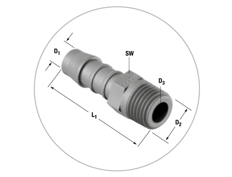 Przyłączka GES  3 / M  5 - 3